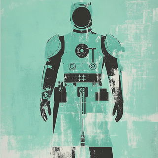 Ukiyoornament style, Midjourney V6.1: concept art character design of retropunk steam knight
