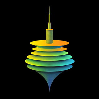 Neon Umbrawave style, Midjourney V6.1: bold minimalist logo design for Istanbul city municipal services