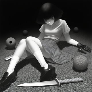 Neon Umbrawave style, Midjourney V6.1: black-and-white manga comic strip