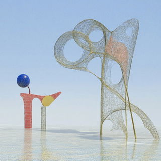 Chlorofallism style, Midjourney V6.1: abstract 3D render