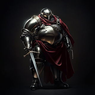Cloudloom style, Midjourney V6.1: concept art character design of retropunk steam knight