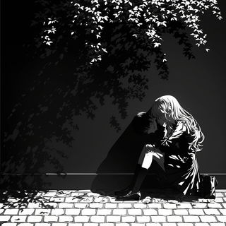Cloudloom style, Midjourney V6.1: black-and-white manga comic strip