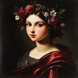 Cloudloom style, Midjourney V6.1: classical 18th-century oil painting