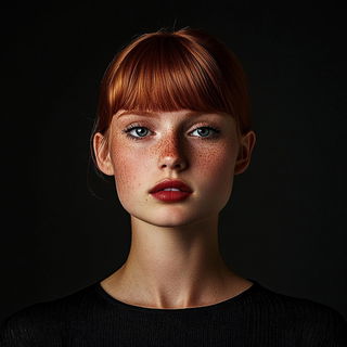 Cloudloom style, Midjourney V6.1: photographic portrait of female protagonist
