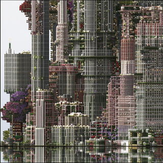 Sunburst Cedarhythm style, Midjourney V6.1: megacity with futuristic bioarchitecture