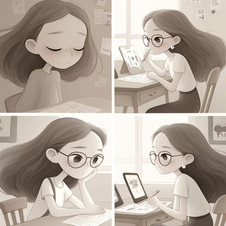 Cloudrift Village style, Midjourney V6.1: black-and-white manga comic strip
