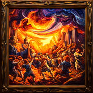 Archaeocelism style, Midjourney V6.1: classical 18th-century oil painting