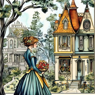 Moonhammer Inkworks style, Midjourney V6.1: retro fairy-tale illustration