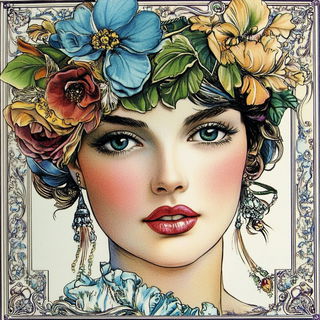 Moonhammer Inkworks style, Midjourney V6.1: traditional folk art