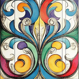 Moonhammer Inkworks style, Midjourney V6.1: creative pattern composition