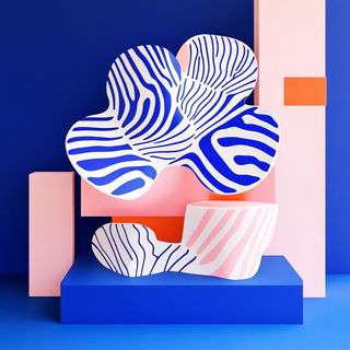 Gardenereography style, Midjourney V6.1: abstract 3D render