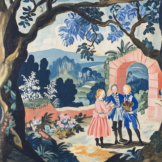 Gardenereography style, Midjourney V6.1: classical 18th-century oil painting