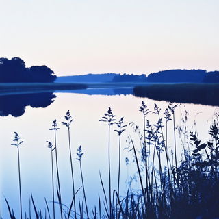 Gardenereography style, Midjourney V6.1: realistic landscape photograph of quiet dawn