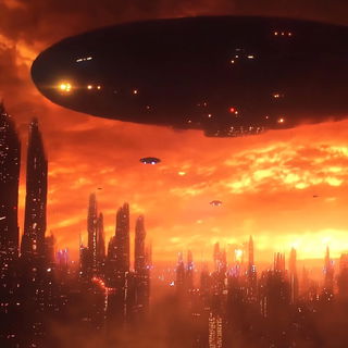 Chrome Popping style, Midjourney V6.1: cinematic shot from sci-fi movie