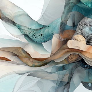 Chromatic Marginalia style, Midjourney V6.1: abstract 3D render
