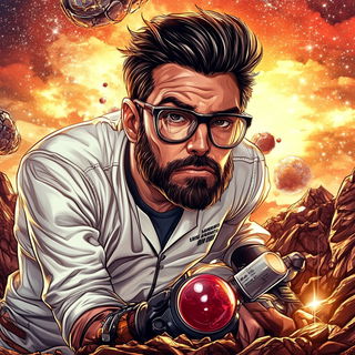 Creamground Shadowtale style, Midjourney V6.1: editorial illustration for popular scientific magazine cover