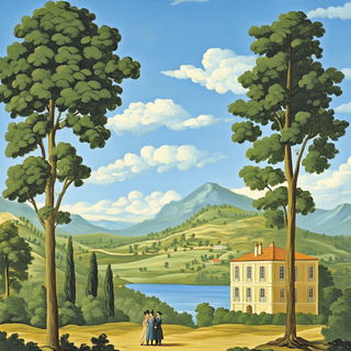 Scalecostume style, Midjourney V6.1: classical 18th-century oil painting