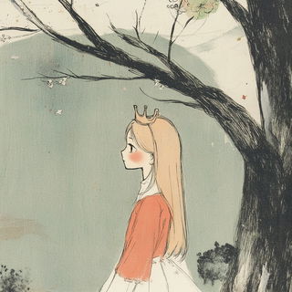 Visorcrag style, Midjourney V6.1: retro fairy-tale illustration
