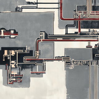 Alpine Ink Ornithology style, Midjourney V6.1: technical infrastructure blueprint schematics