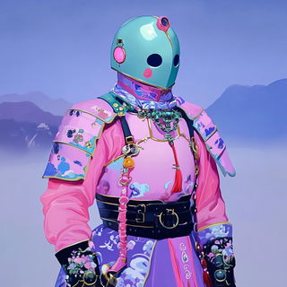 Ceramic Coastglass style, Midjourney V6.1: concept art character design of retropunk steam knight