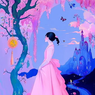 Ceramic Coastglass style, Midjourney V6.1: retro fairy-tale illustration