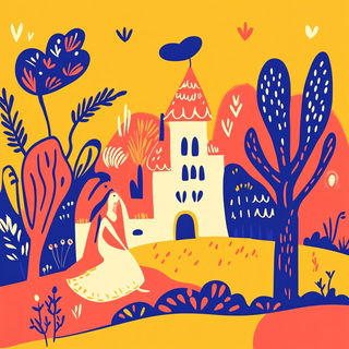 Botanivoyage style, Midjourney V6.1: retro fairy-tale illustration