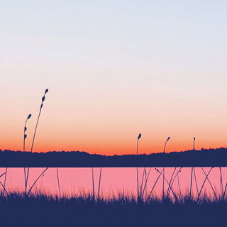 Botanivoyage style, Midjourney V6.1: realistic landscape photograph of quiet dawn