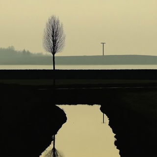 Stormfire Heroics style, Midjourney V6.1: realistic landscape photograph of quiet dawn