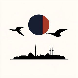 Alpine Glyphwing style, Midjourney V6.1: bold minimalist logo design for Istanbul city municipal services
