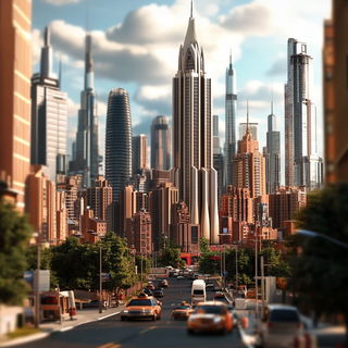 Canoecircus style, Midjourney V6.1: megacity with futuristic bioarchitecture