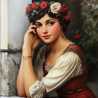 Canoecircus style, Midjourney V6.1: classical 18th-century oil painting