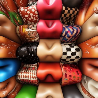 Canoecircus style, Midjourney V6.1: creative pattern composition