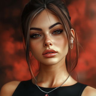 Canoecircus style, Midjourney V6.1: photographic portrait of female protagonist