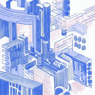 Contourvista style, Midjourney V6.1: technical infrastructure blueprint schematics
