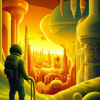 Radiant Highway Futurism style, Midjourney V6.1: cinematic shot from sci-fi movie