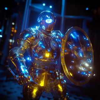 Wirestroke Calligrafunk style, Midjourney V6.1: concept art character design of retropunk steam knight