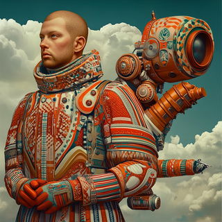Apatite Lake Engines style, Midjourney V6.1: concept art character design of retropunk steam knight