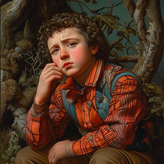Apatite Lake Engines style, Midjourney V6.1: classical 18th-century oil painting