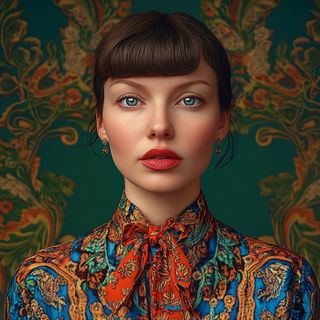 Apatite Lake Engines style, Midjourney V6.1: photographic portrait of female protagonist