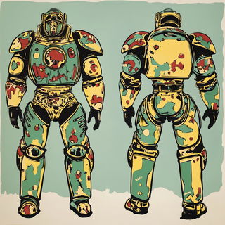 Onyx Splattersilk style, Midjourney V6.1: concept art character design of retropunk steam knight