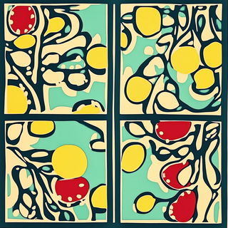 Onyx Splattersilk style, Midjourney V6.1: creative pattern composition