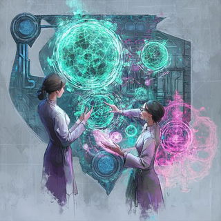 Tenonwild style, Midjourney V6.1: editorial illustration for popular scientific magazine cover