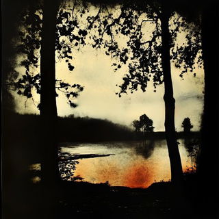 Winterstar Vastness style, Midjourney V6.1: realistic landscape photograph of quiet dawn