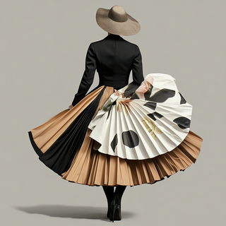 Tidal Monolithics style, Midjourney V6.1: haute-couture fashion outfit