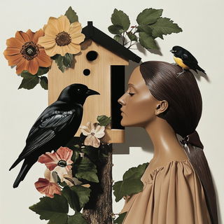 Tidal Monolithics style, Midjourney V6.1: traditional folk art