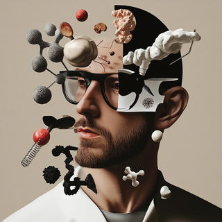 Tidal Monolithics style, Midjourney V6.1: editorial illustration for popular scientific magazine cover