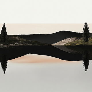 Tidal Monolithics style, Midjourney V6.1: realistic landscape photograph of quiet dawn