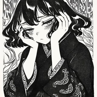 Amaterasu Panelworks style, Midjourney V6.1: black-and-white manga comic strip