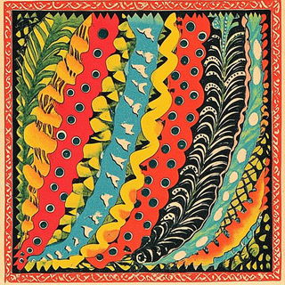 Amaterasu Panelworks style, Midjourney V6.1: creative pattern composition