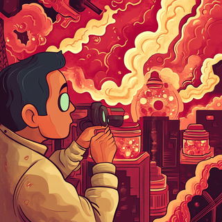 Botanitectonics style, Midjourney V6.1: editorial illustration for popular scientific magazine cover